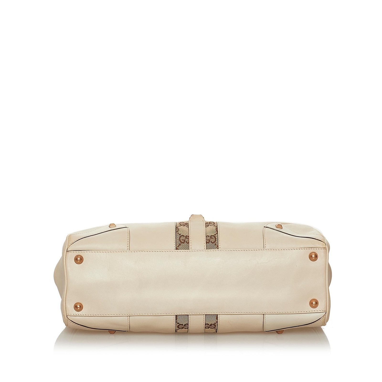 Gucci GG Canvas Nailhead Jackie Shoulder Bag - Image 4