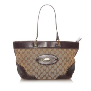 Gucci GG Canvas Punch Tote Bag