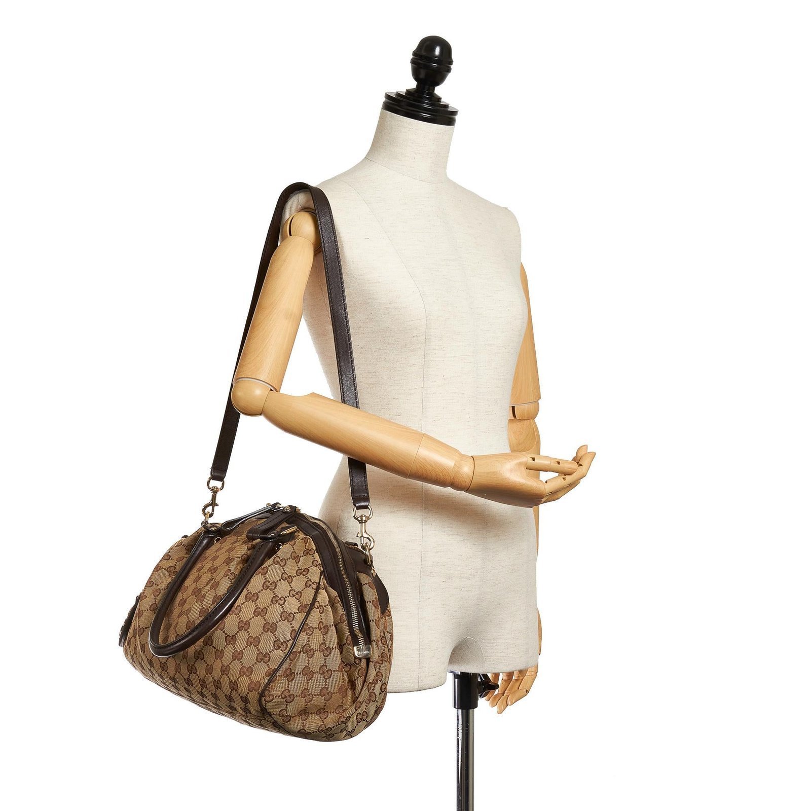 Gucci GG Canvas Sukey Satchel - Image 5