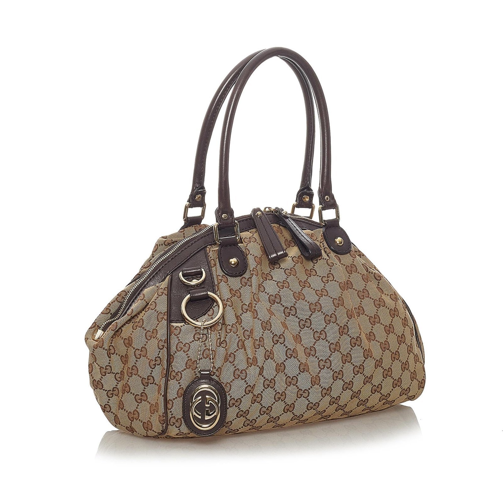 Gucci GG Canvas Sukey Satchel - Image 2