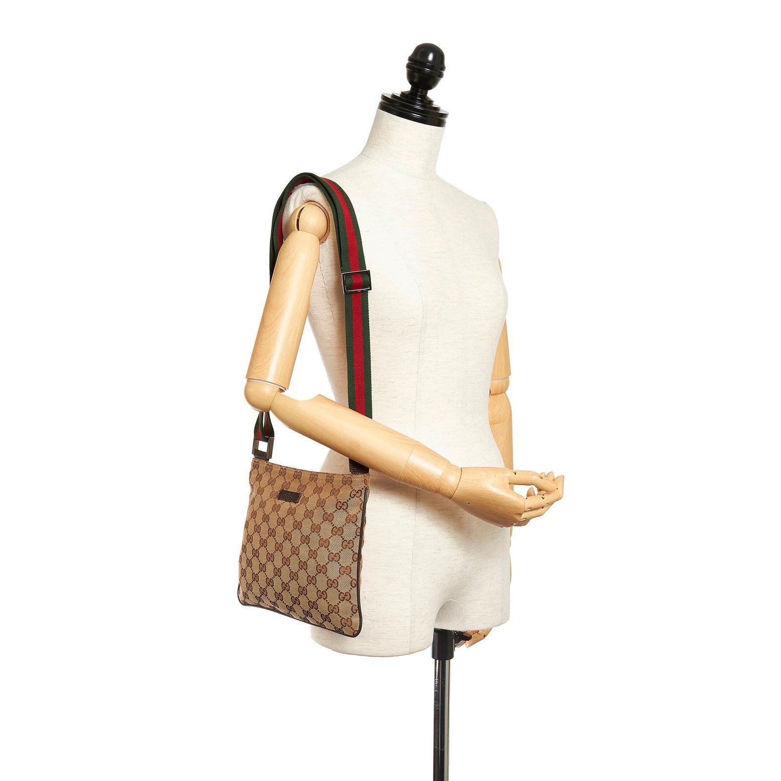 Gucci GG Canvas Web Crossbody Bag - Image 5