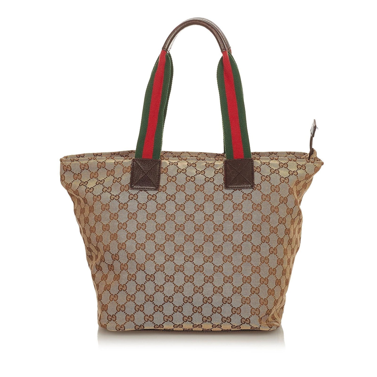 Gucci GG Canvas Web Tote Bag - Image 3