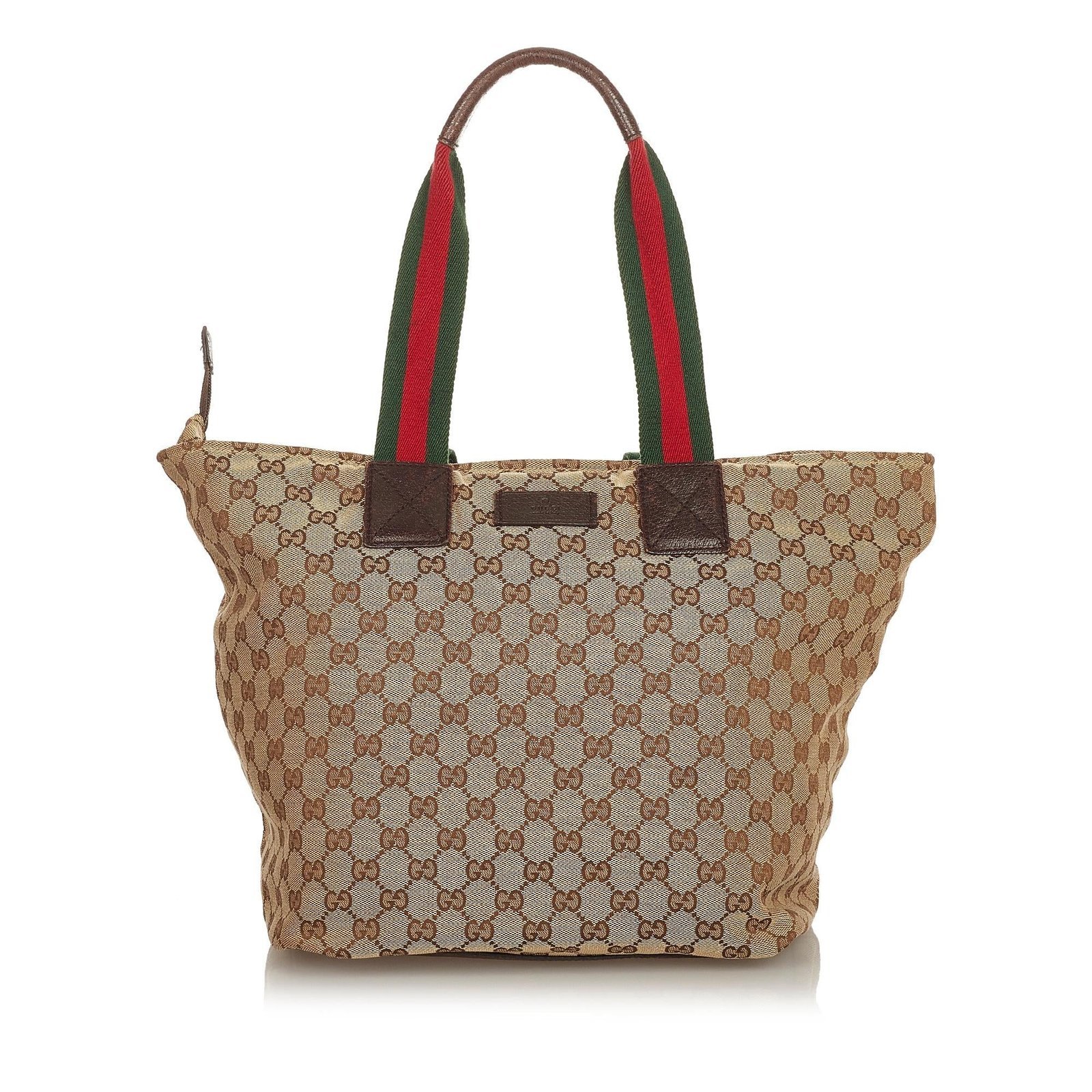 Gucci GG Canvas Web Tote Bag