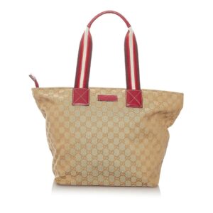 Gucci GG Canvas Web Tote Bag