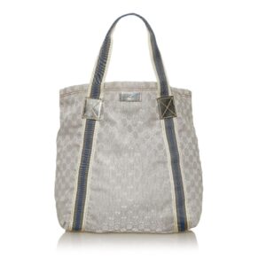 Gucci GG Canvas Web Tote Bag