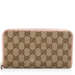 Gucci GG Canvas Zip Around Wallet