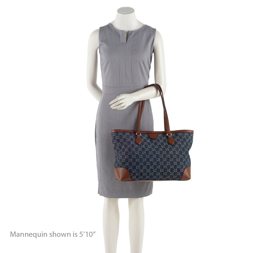 Gucci GG Denim Ophidia Medium Tote - Image 5