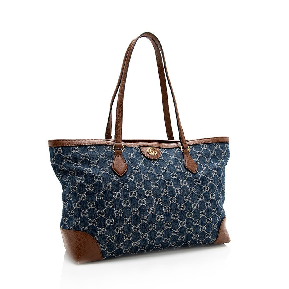 Gucci GG Denim Ophidia Medium Tote - Image 2