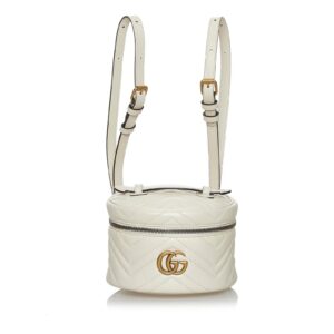 Gucci GG Marmont Leather Round Backpack