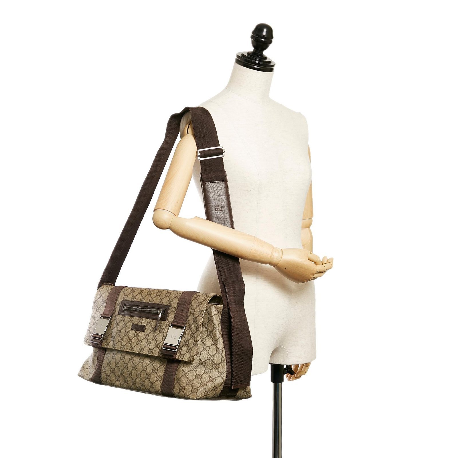 Gucci GG Supreme Crossbody Bag - Image 5