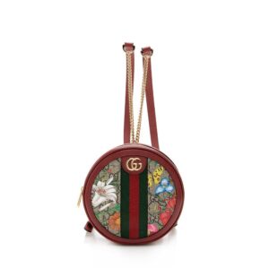 Gucci GG Supreme Flora Ophidia Round Mini Backpack