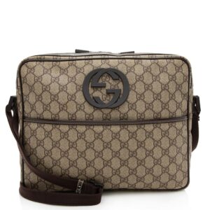 Gucci GG Supreme Interlocking GG Messenger Bag