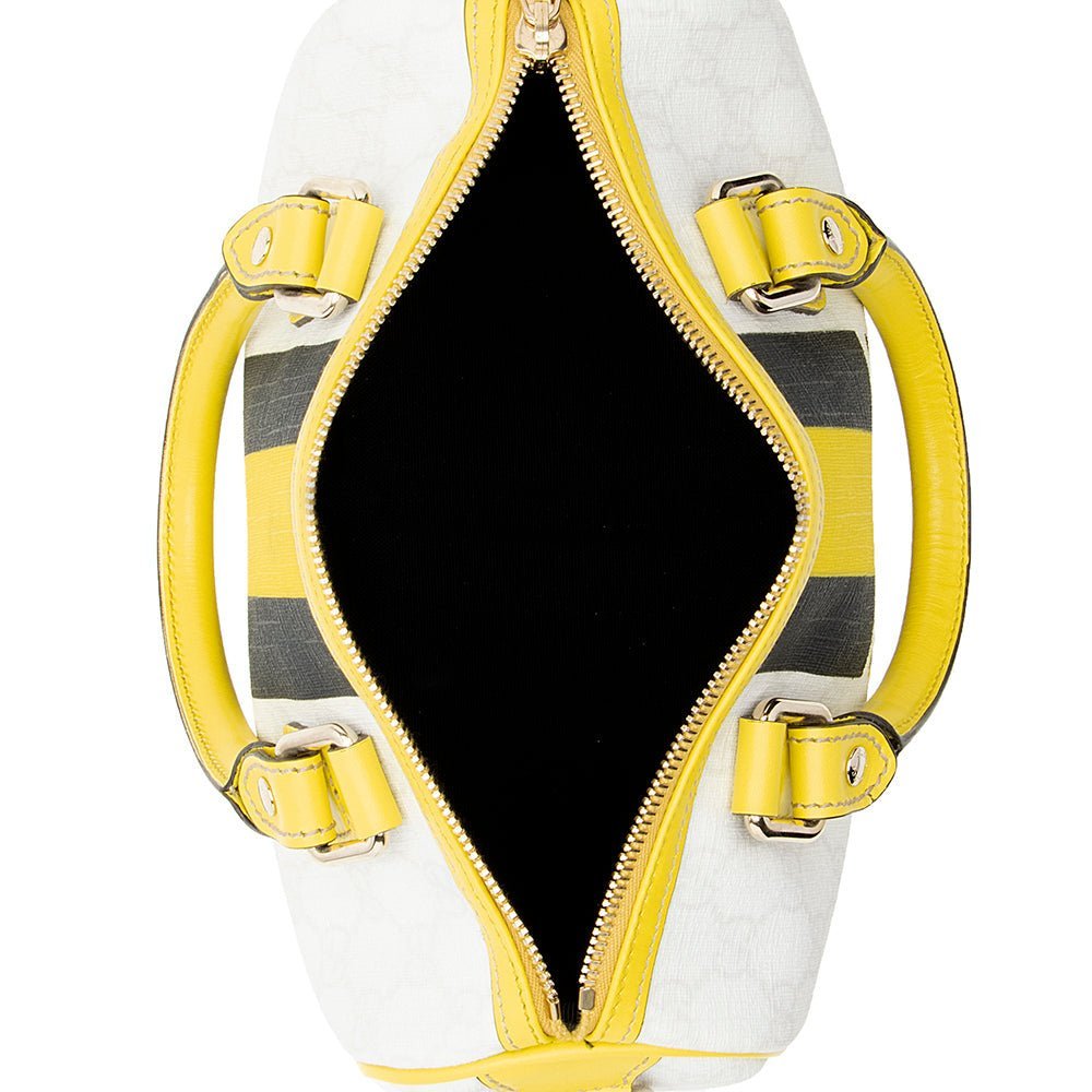 Gucci GG Supreme Joy Vintage Web Small Boston Satchel - Image 7