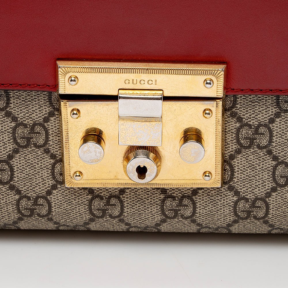 Gucci GG Supreme Padlock Medium Shoulder Bag - Image 9