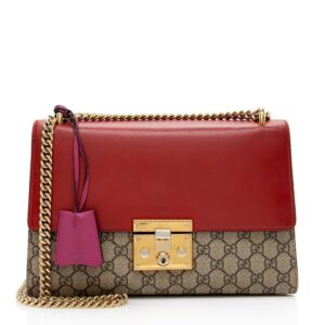 Gucci GG Supreme Padlock Medium Shoulder Bag