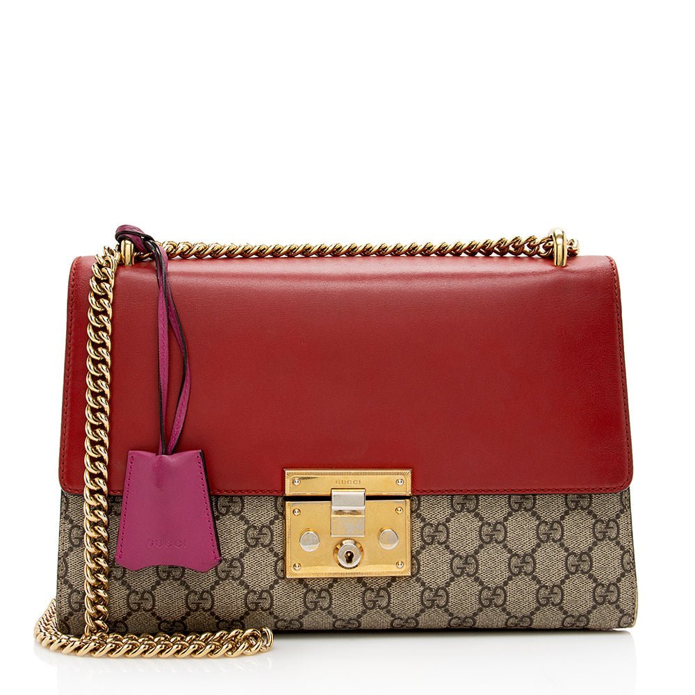 Gucci GG Supreme Padlock Medium Shoulder Bag