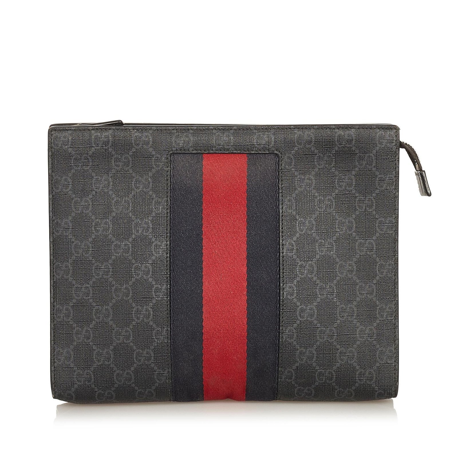 Gucci GG Supreme Web Clutch Bag