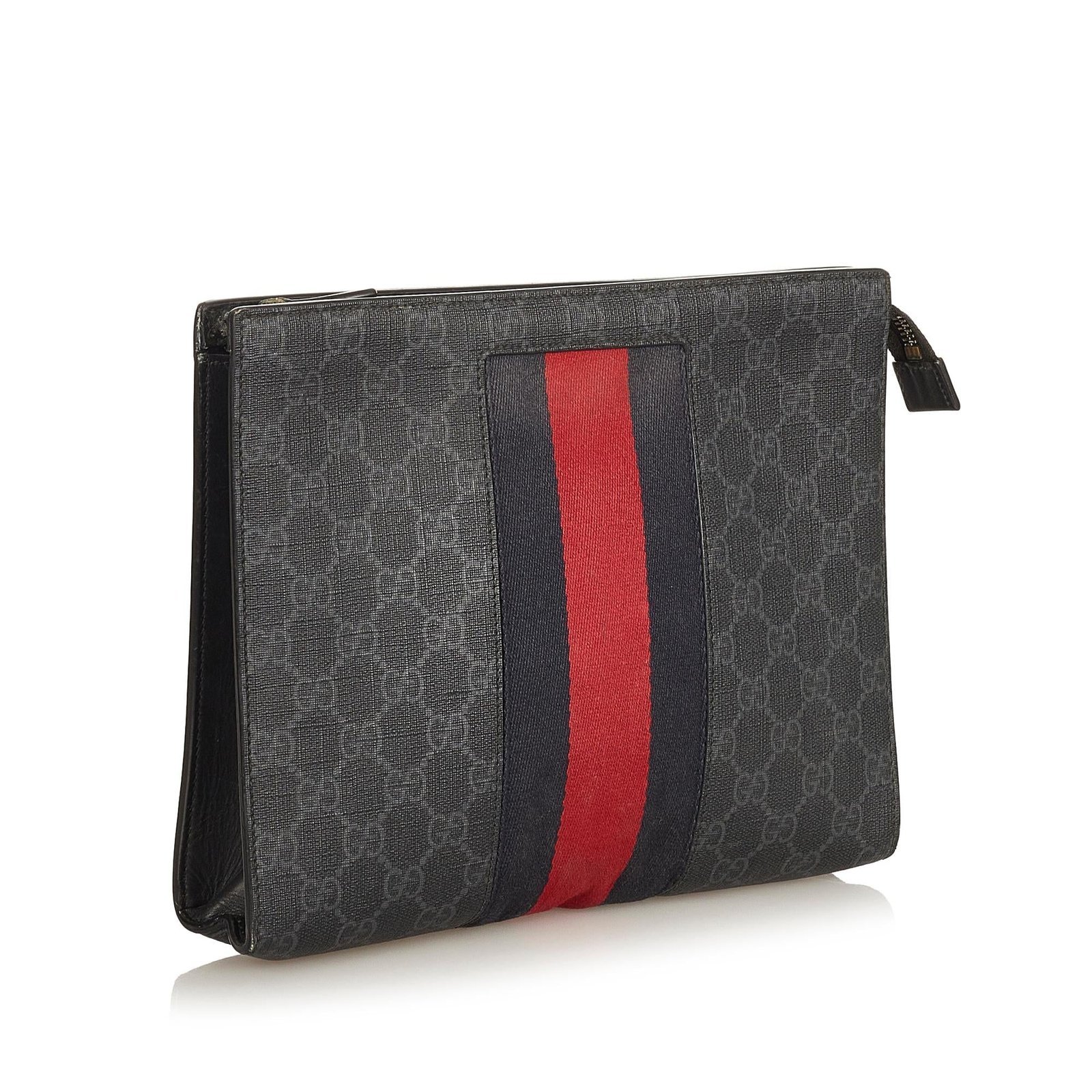 Gucci GG Supreme Web Clutch Bag - Image 2