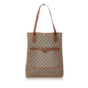 Gucci GG Supreme Web Tote Bag