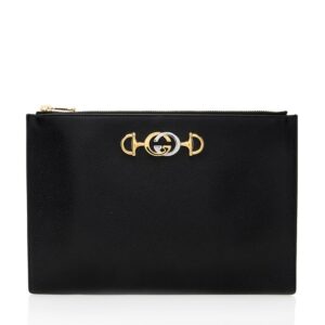 Gucci Grained Leather Zumi Pouch