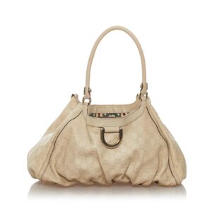 Gucci Guccissima Abbey D-ring Leather Shoulder Bag