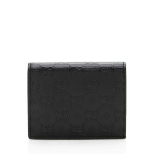 Gucci Guccissima Bee Embossed Leather Card Case