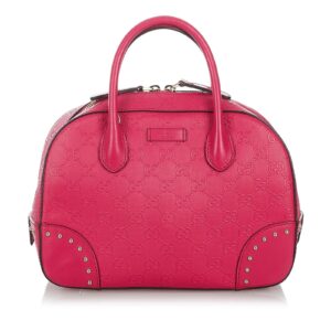 Gucci Guccissima Bright Leather Satchel