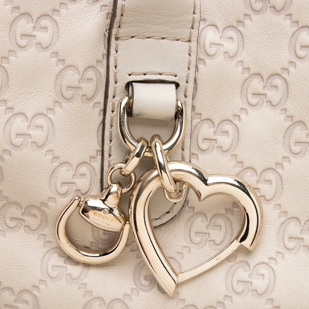Gucci Guccissima Leather Heart Bit Medium Tote - Image 9
