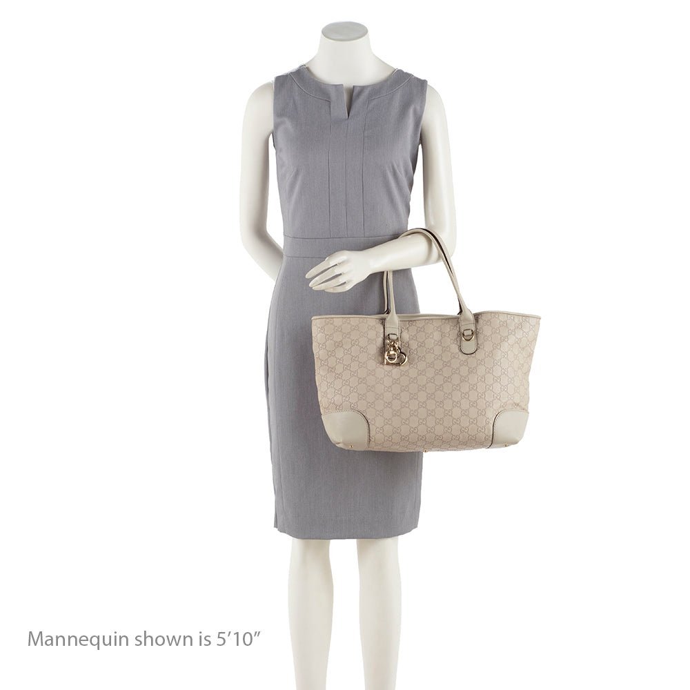 Gucci Guccissima Leather Heart Bit Medium Tote - Image 5