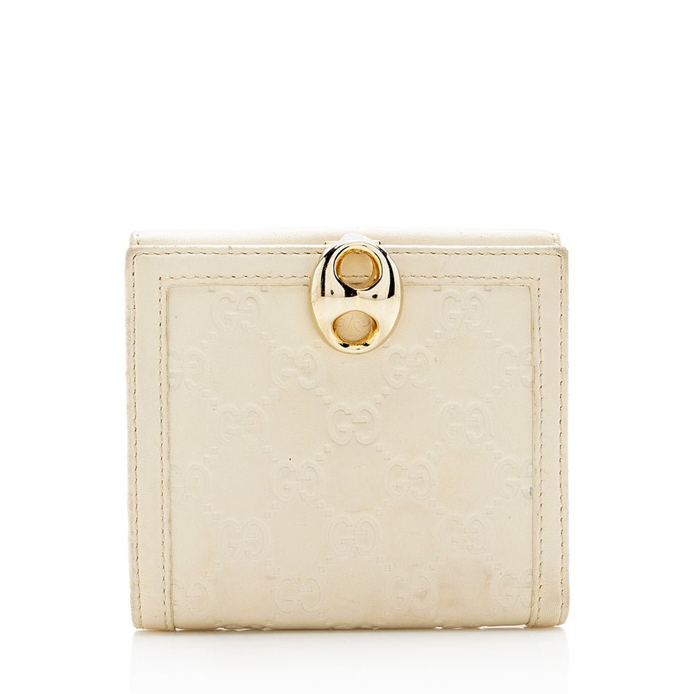 Gucci Guccissima Wave French Compact Wallet - FINAL SALE