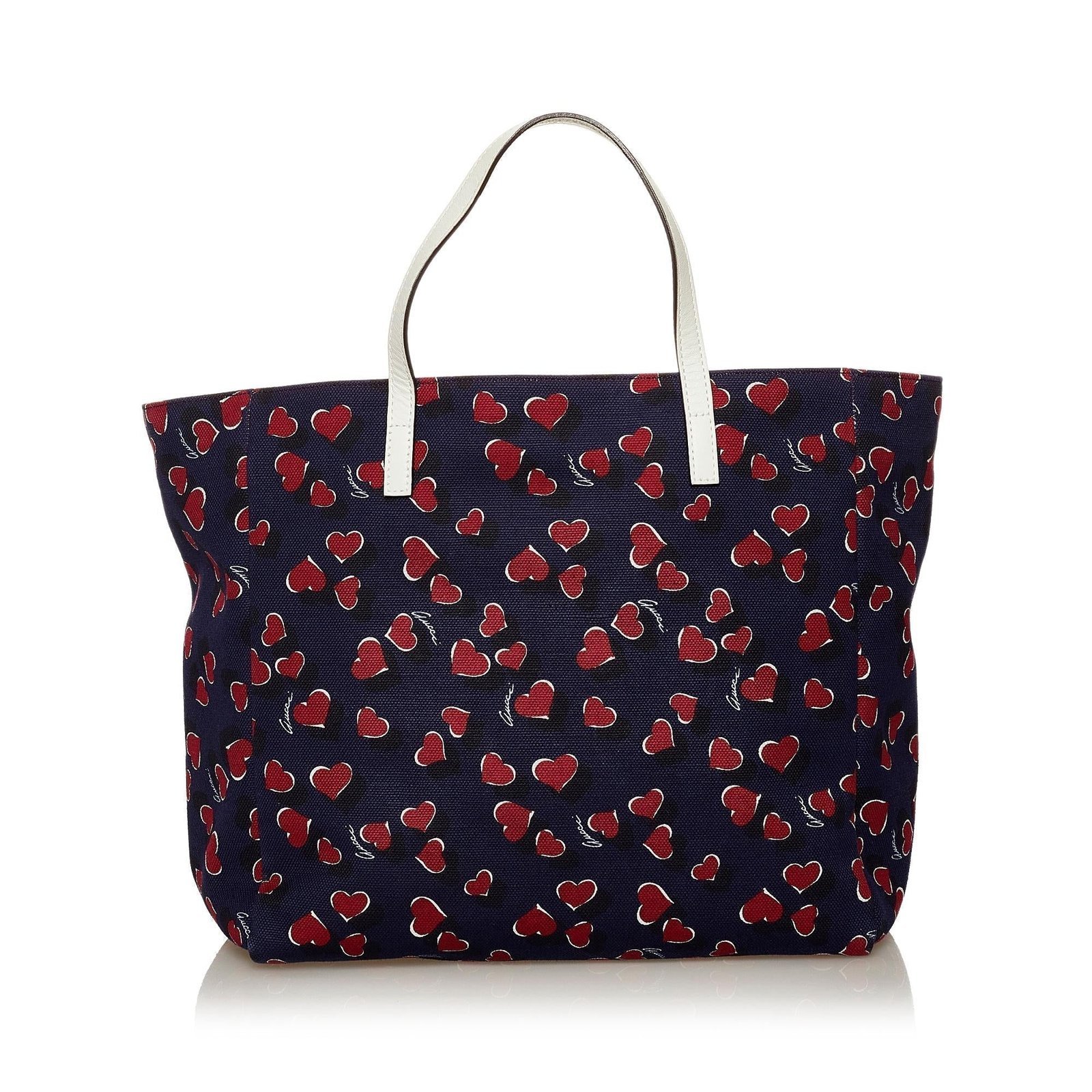 Gucci Heartbeat Canvas Tote Bag - Image 3