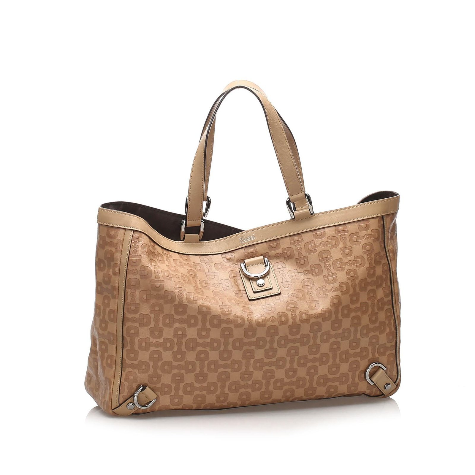 Gucci Horsebit Abbey D-Ring Leather Tote Bag - Image 2