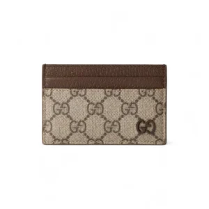 Bi-color GG Card Case Black Brown