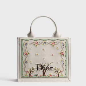 Dioramour Small Dior Book Tote with Strap