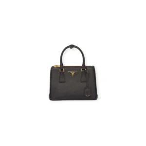 Small Prada Galleria Saffiano leather bag in black