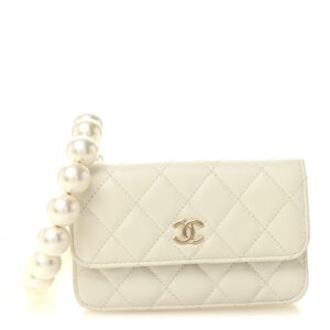 Mini "Maxi Pearls" Wallet On Chain