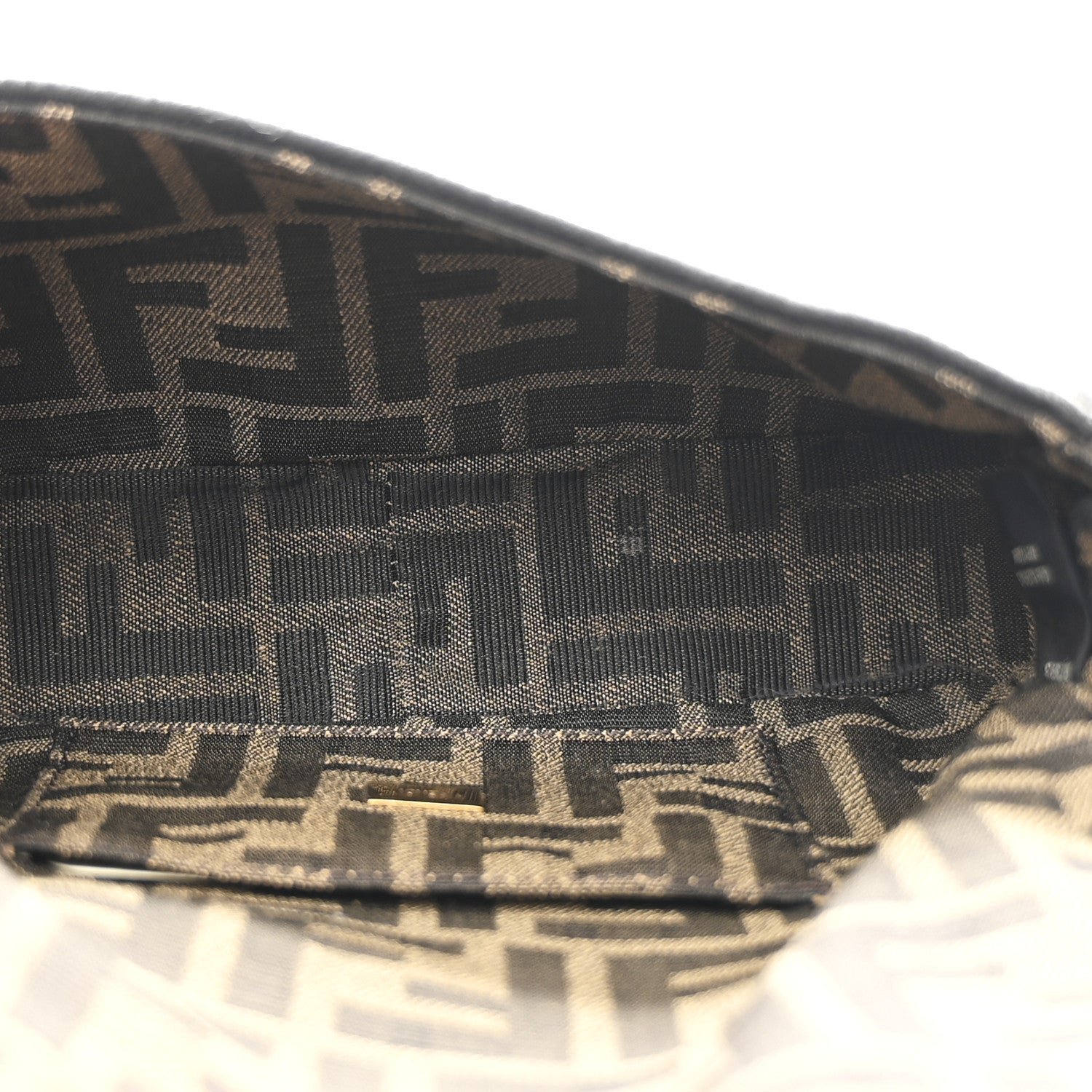 Fendi Fabric Jacquard FF 1974 Mini Baguette - Image 5