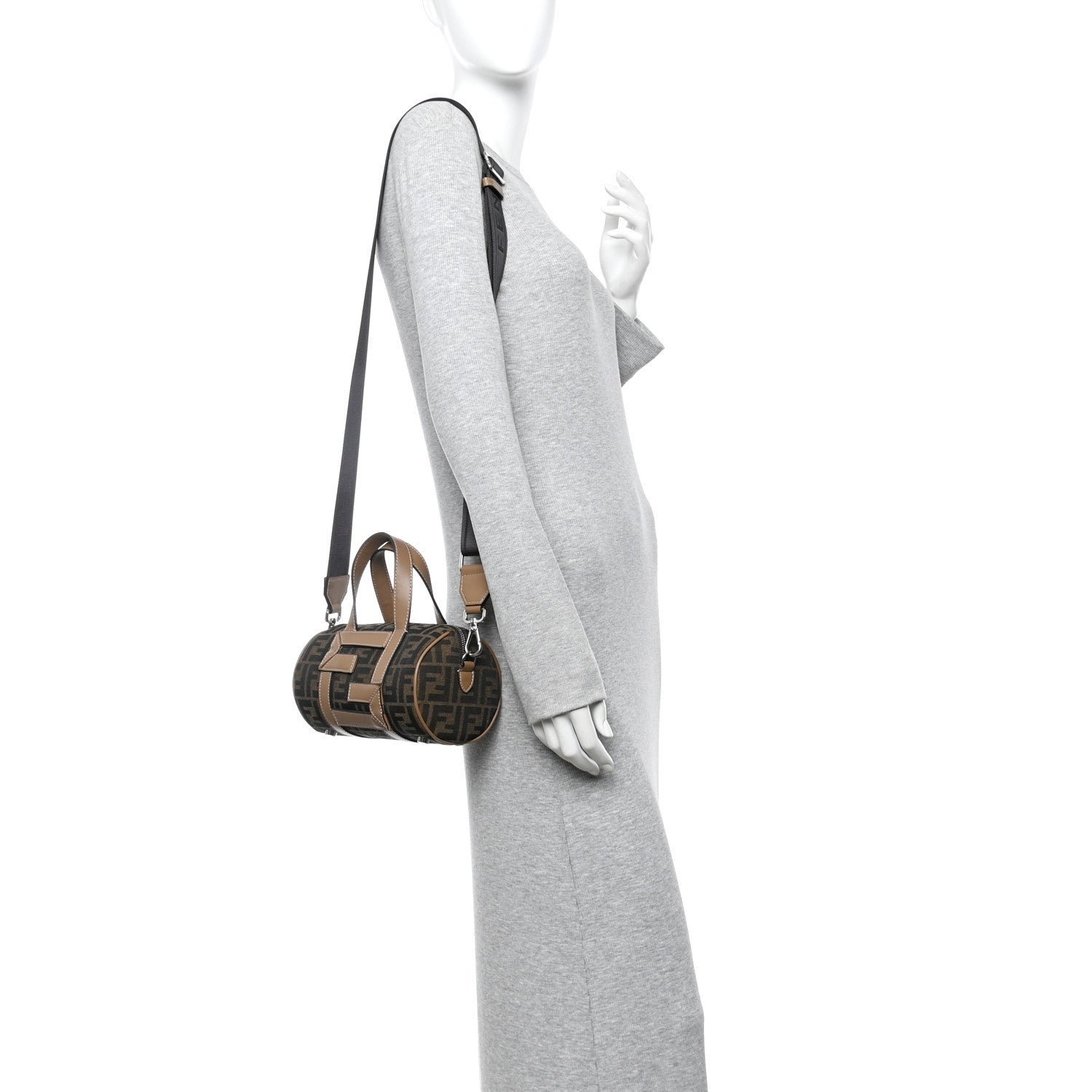 O'Lock Bowling Bag FF 1974 Recycled Jacquard & Vitello Grace - Image 2