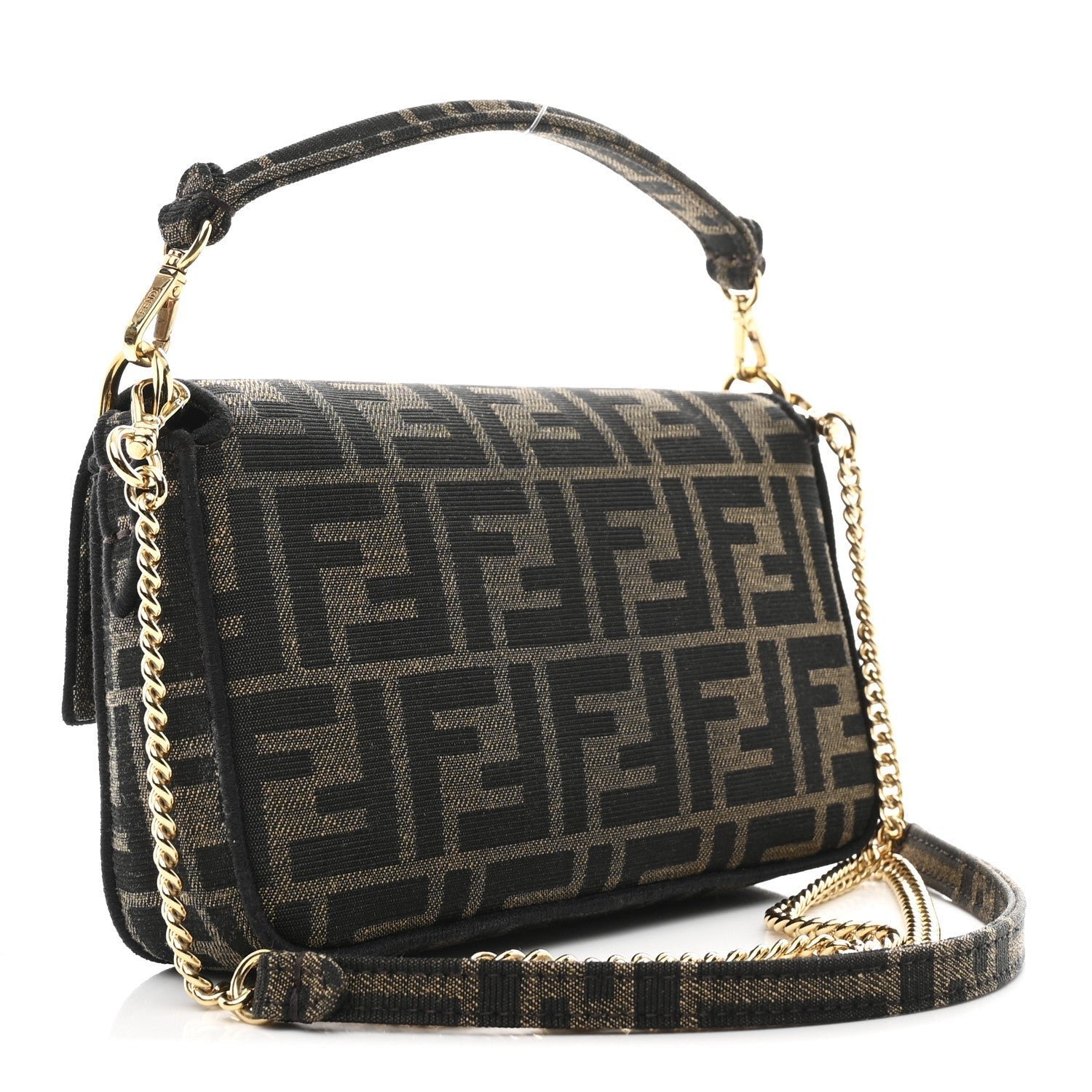 Fendi Fabric Jacquard FF 1974 Mini Baguette - Image 3