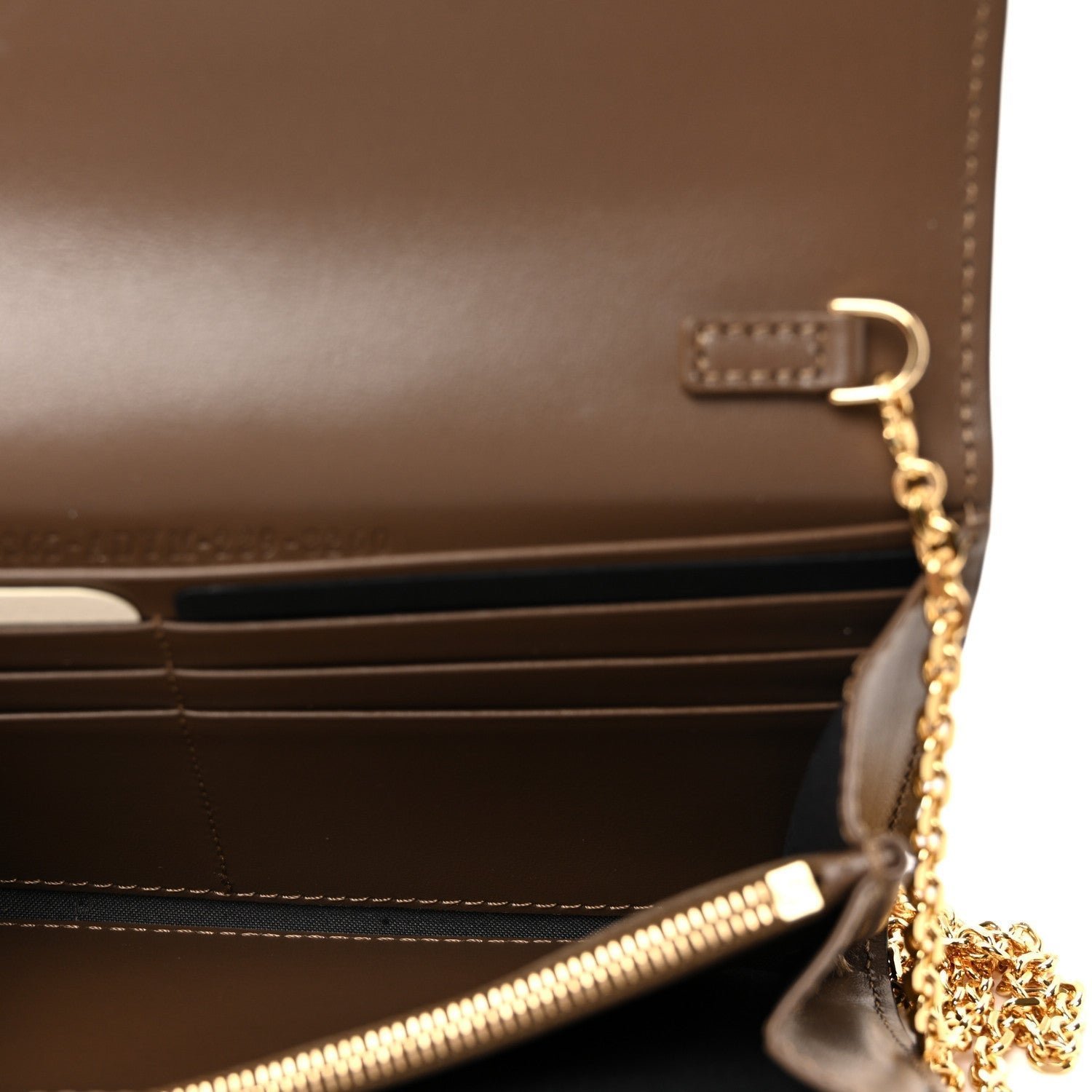 F is Fendi Continental Wallet on Chain (Maya/Black) - Image 5