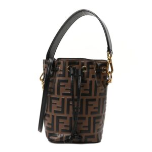 Fendi Vitello Liberty Bi-Color FF 1974 Embossed Mini Mon Tresor