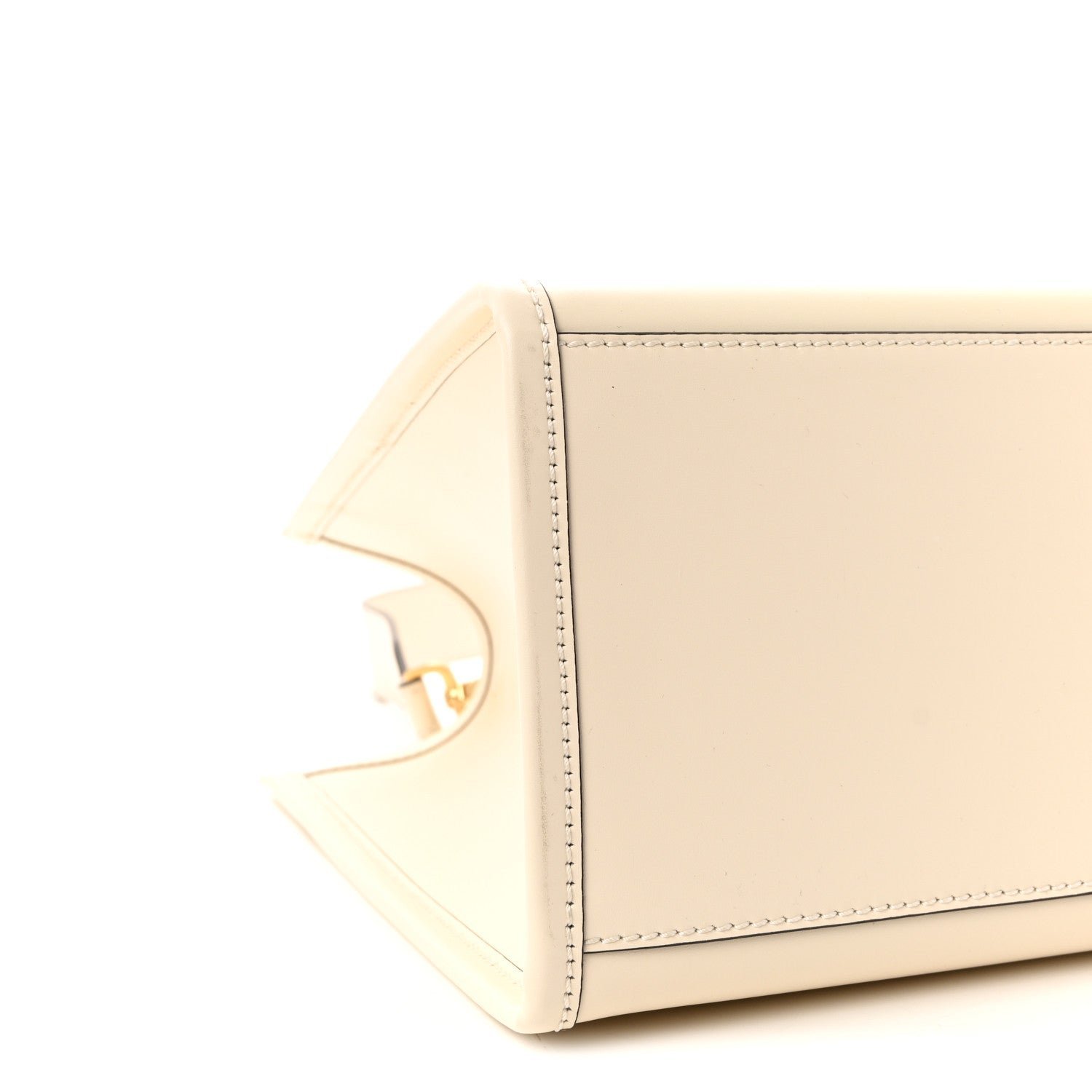 Fendi Vitello King Plexiglass Logo Embossed Medium Fendi Sunshine Shopper Tote - Image 8