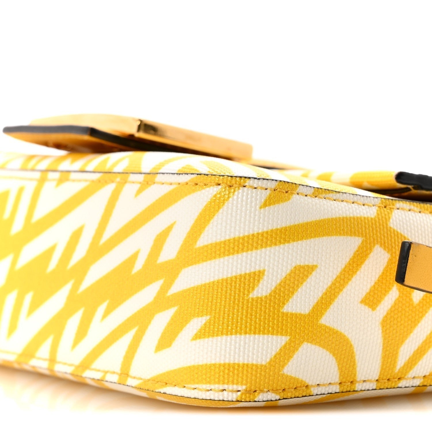 Fendi x Sarah Coleman FF Vertigo Baguette 1997 (Mimosa/White) - Image 10