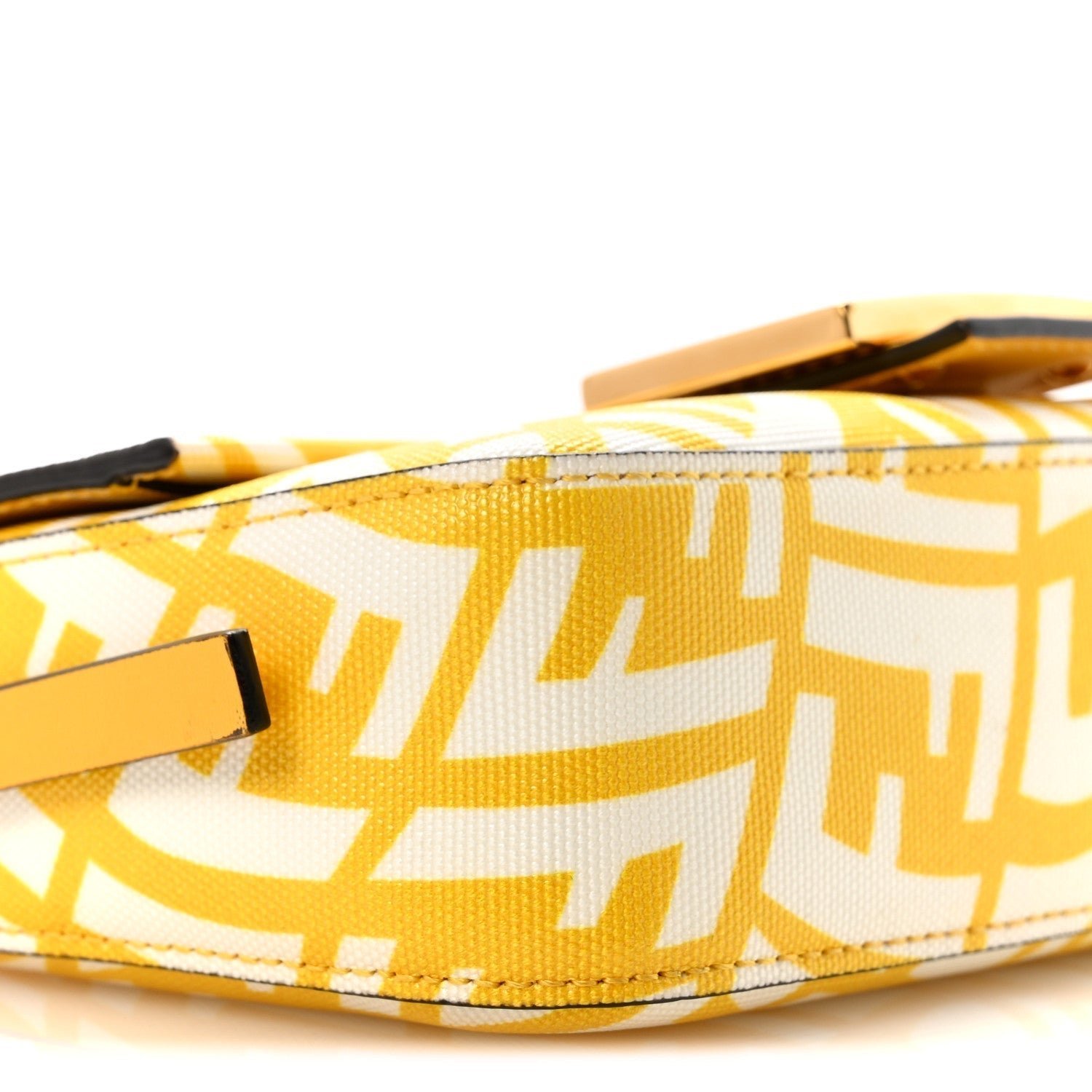 Fendi x Sarah Coleman FF Vertigo Baguette 1997 (Mimosa/White) - Image 9