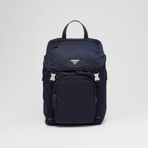 Re-Nylon And Saffiano Leather Backpack