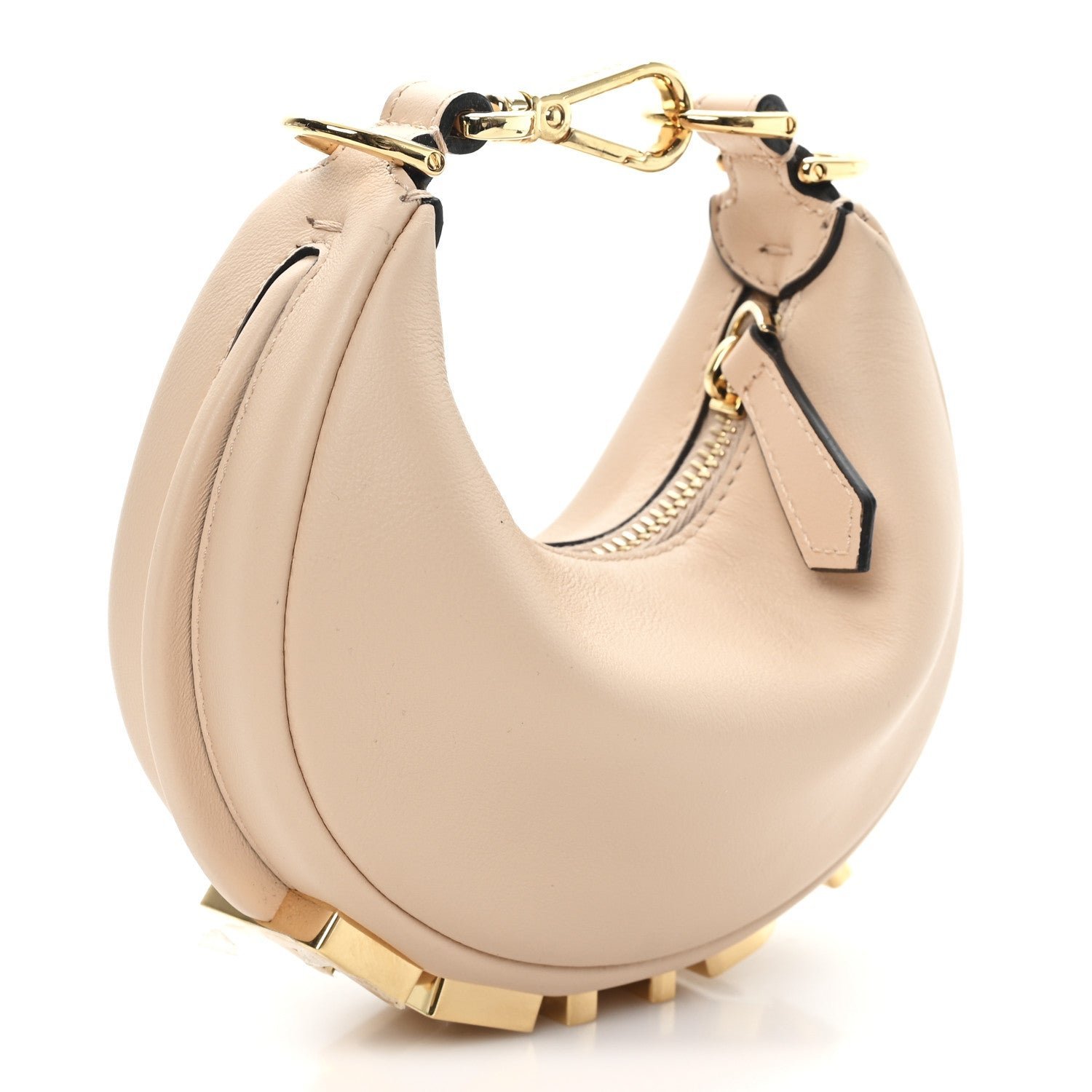 Fendi Vitello Grace Matte Nano Fendigraphy Hobo Charm - Image 2