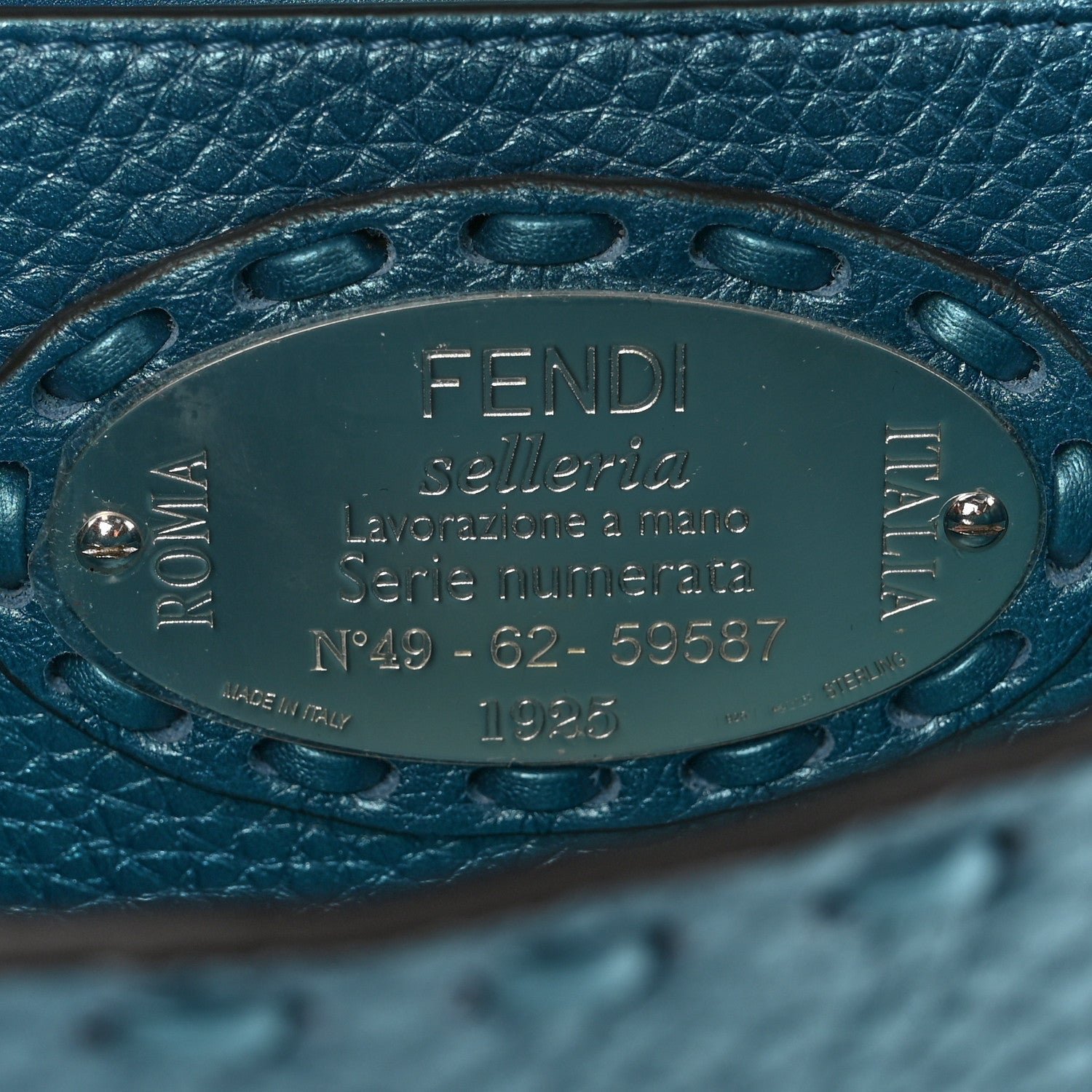 Mini Baguette Sellerissima Metallic Cuoio Roma & Tape Stitch - Image 6