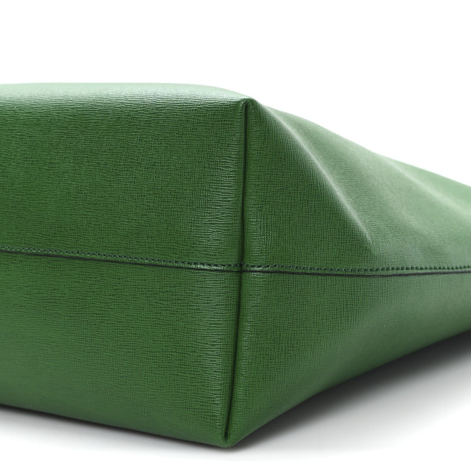 Monster Buggies Medium Roll Tote Emerald Green Textured Leather Shopper - Image 11