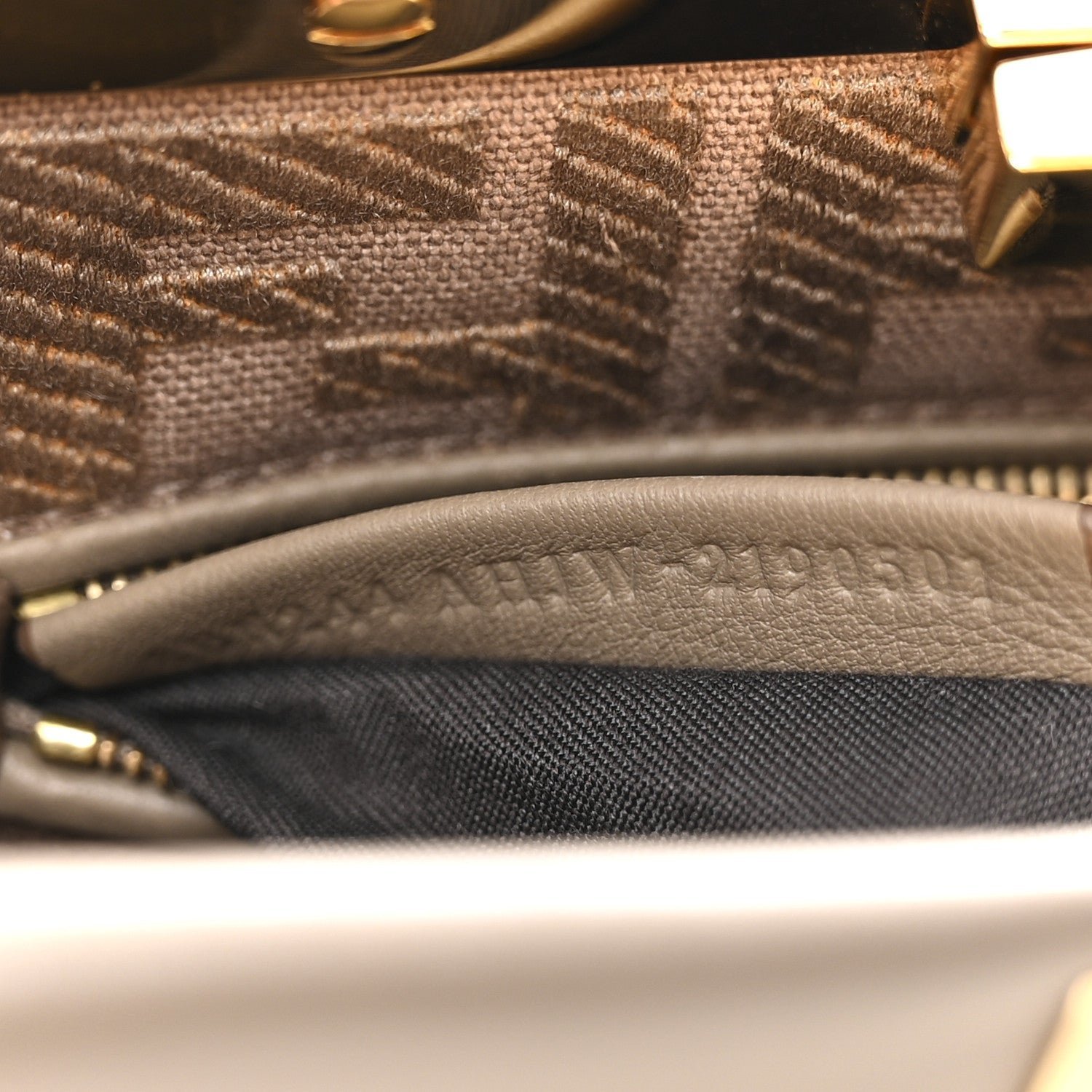 Fendi Vitello Seta Canvas FF Embroidered Mini Peekaboo Iconic Satchel - Image 7