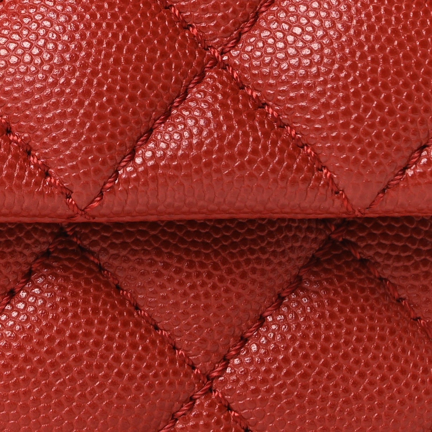 Caviar Quilted Mini Coco Handle Flap Red - Image 8